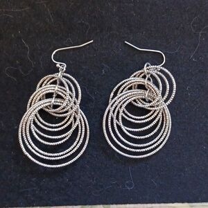 Lia Sophia Voltage Dangle Hoop Earrings